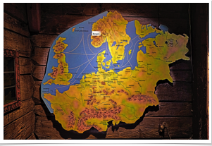 Map of the Hanseatic League of merchants.